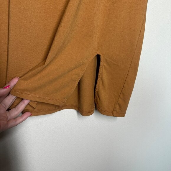 Free People Movement Hot Shot Oversized Tunic Tee Womens Size XS Slouchy Camel - Picture 7 of 12